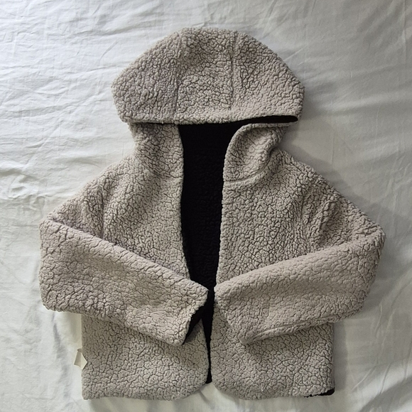 Zaful Cream Sherpa Jacket - Picture 2 of 7